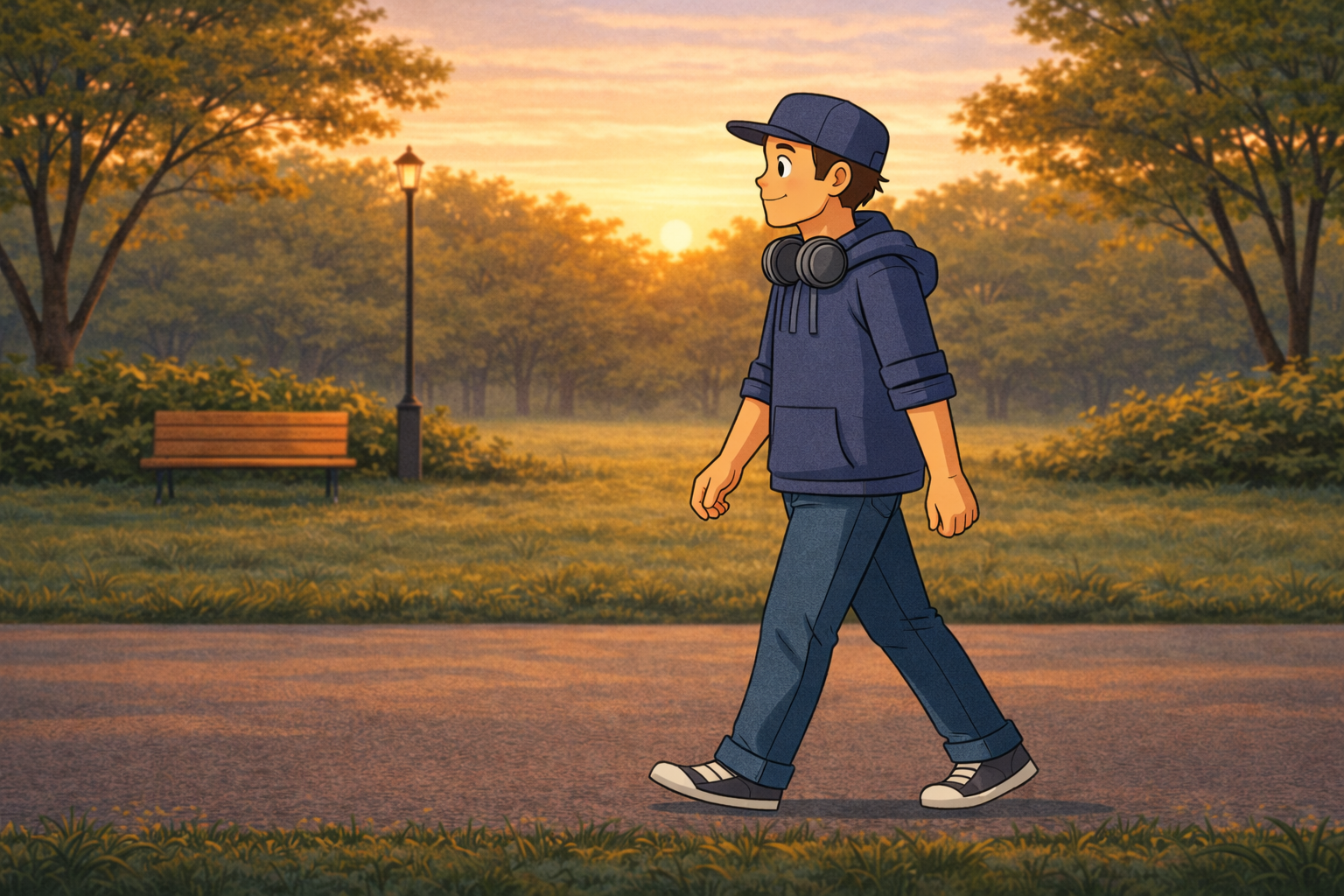 Character walking reference