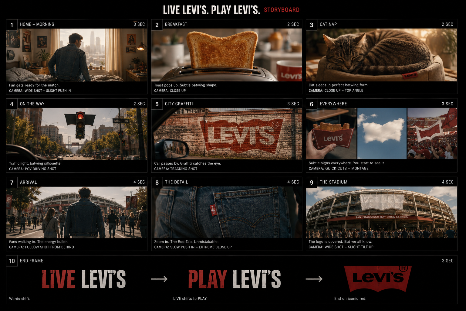 Levis storyboard